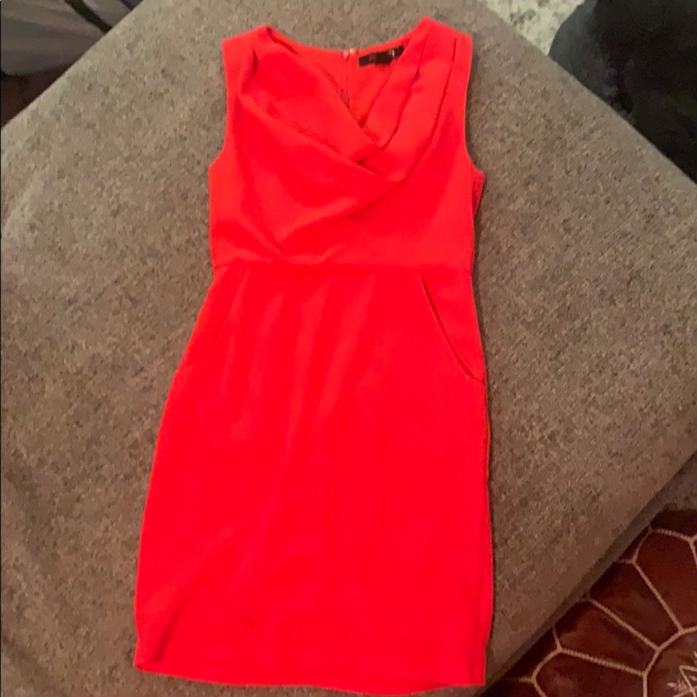 Flattering red dress